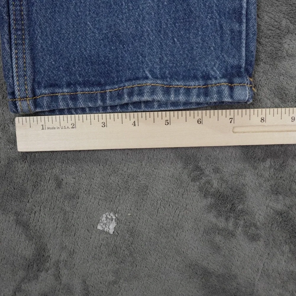 Levis Western‎ Fit Jeans Mens Size 34x32 Straight Bootcut Fit Blue Biker Strong